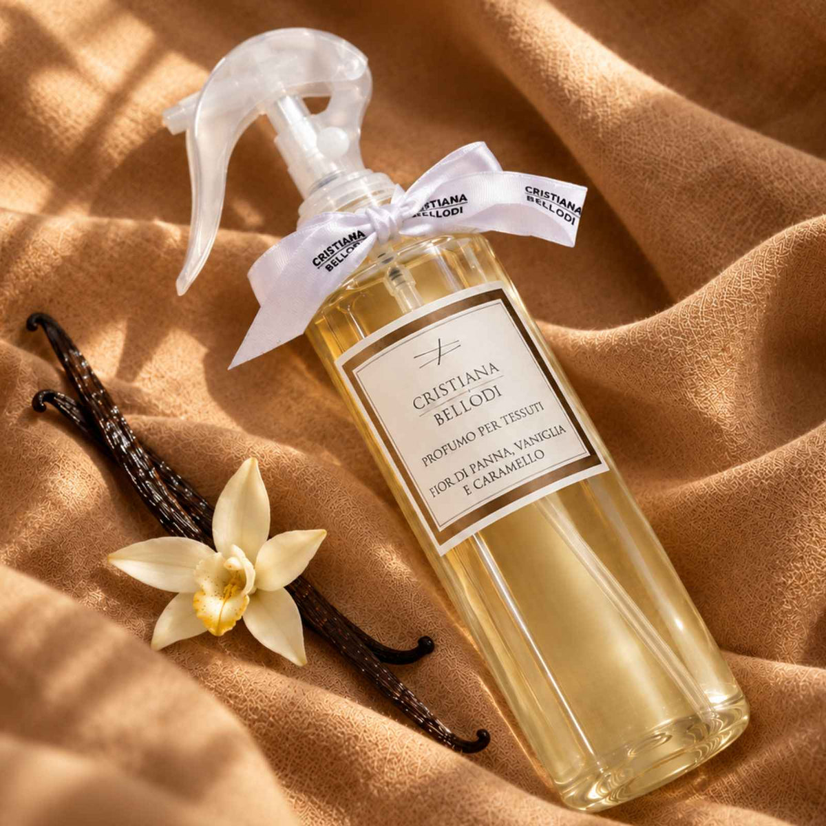 Fior di Panna, Vaniglia e Caramello - Spray Per Tessuti
