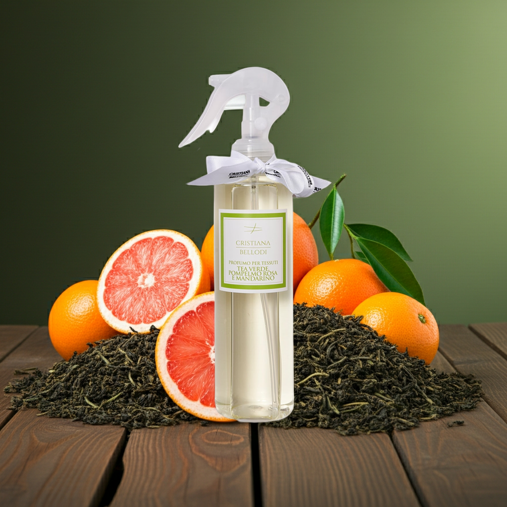 Green Tea, Pink Grapefruit and Mandarin - Fabric Spray